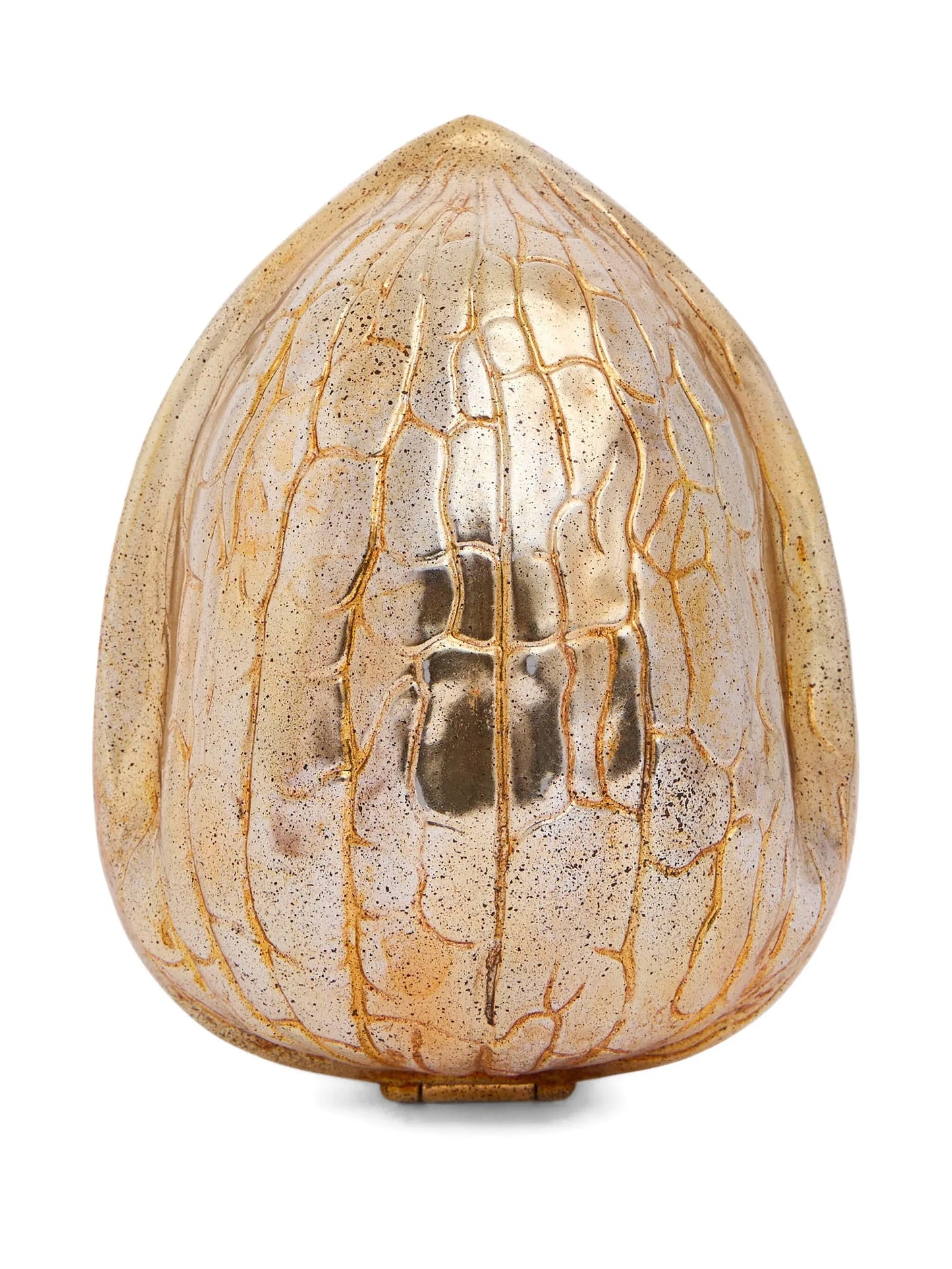 walnut-shell clutch bag