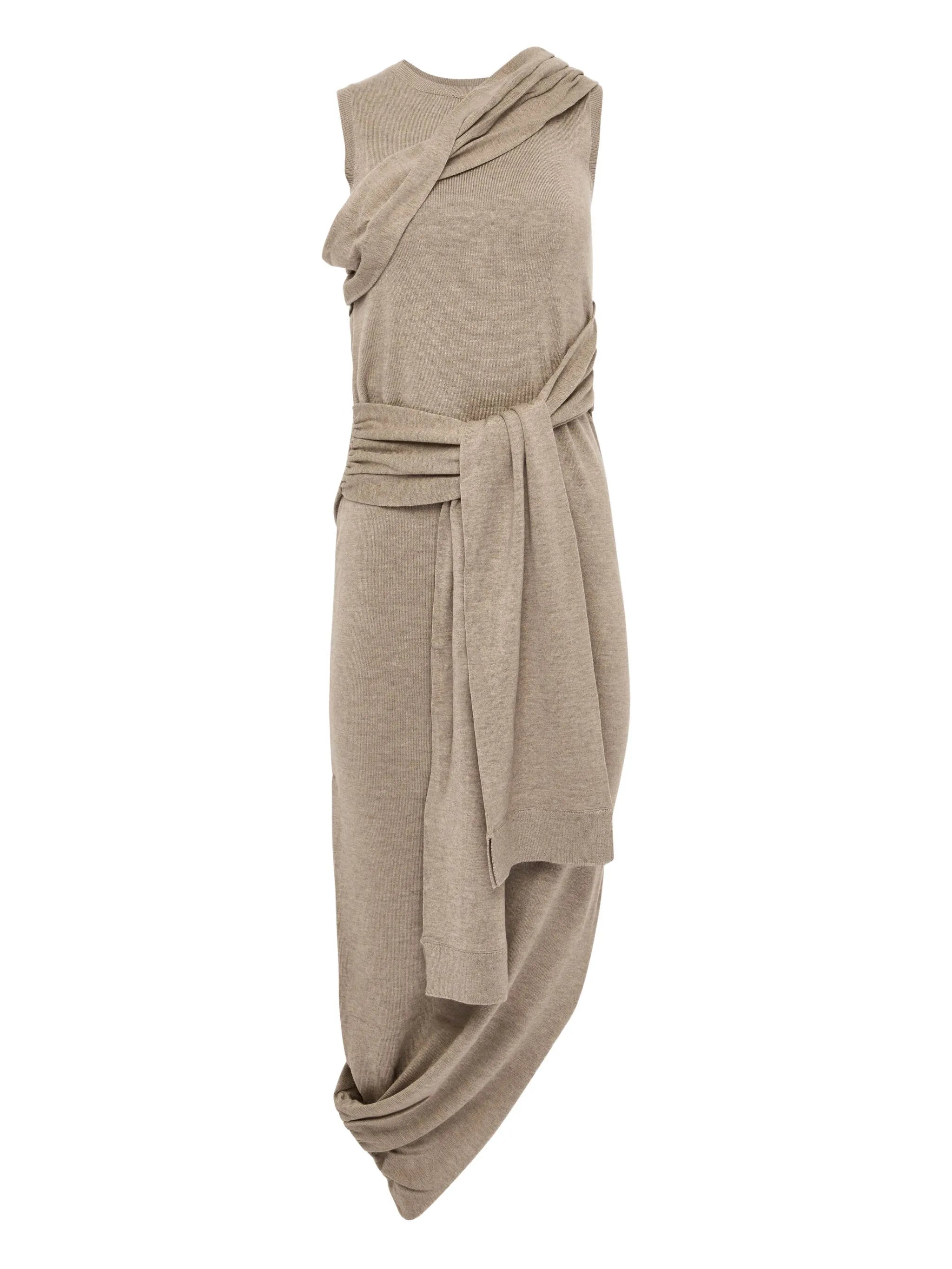 sleeveless midi dress
