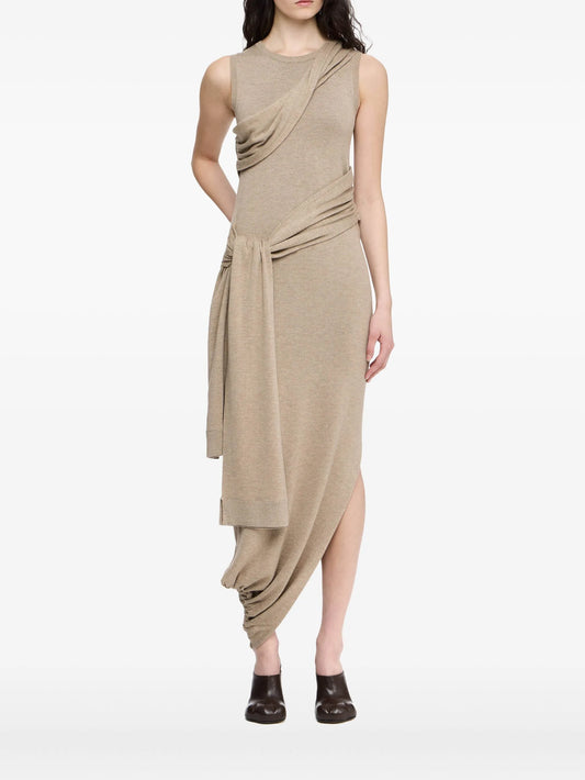 sleeveless midi dress