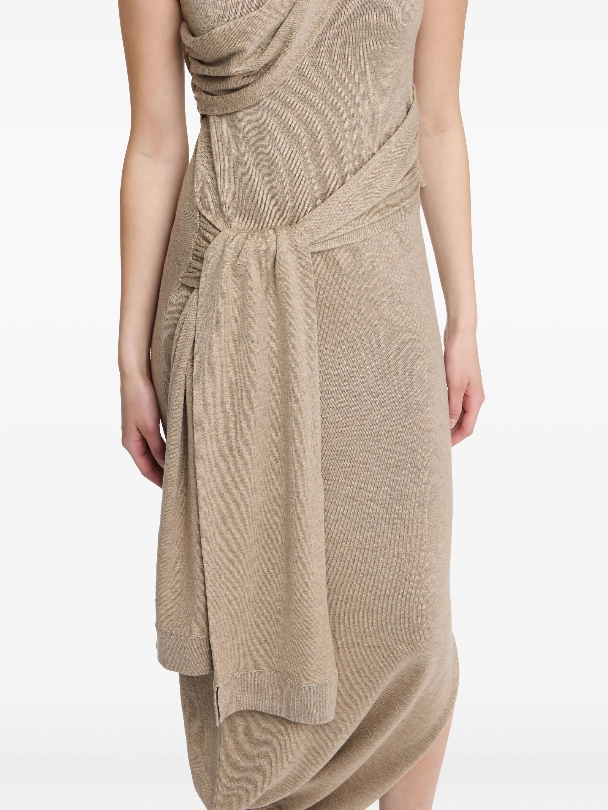 sleeveless midi dress