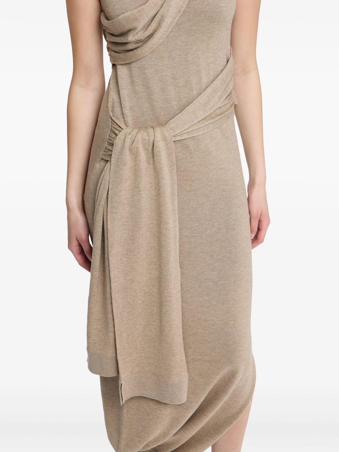 sleeveless midi dress
