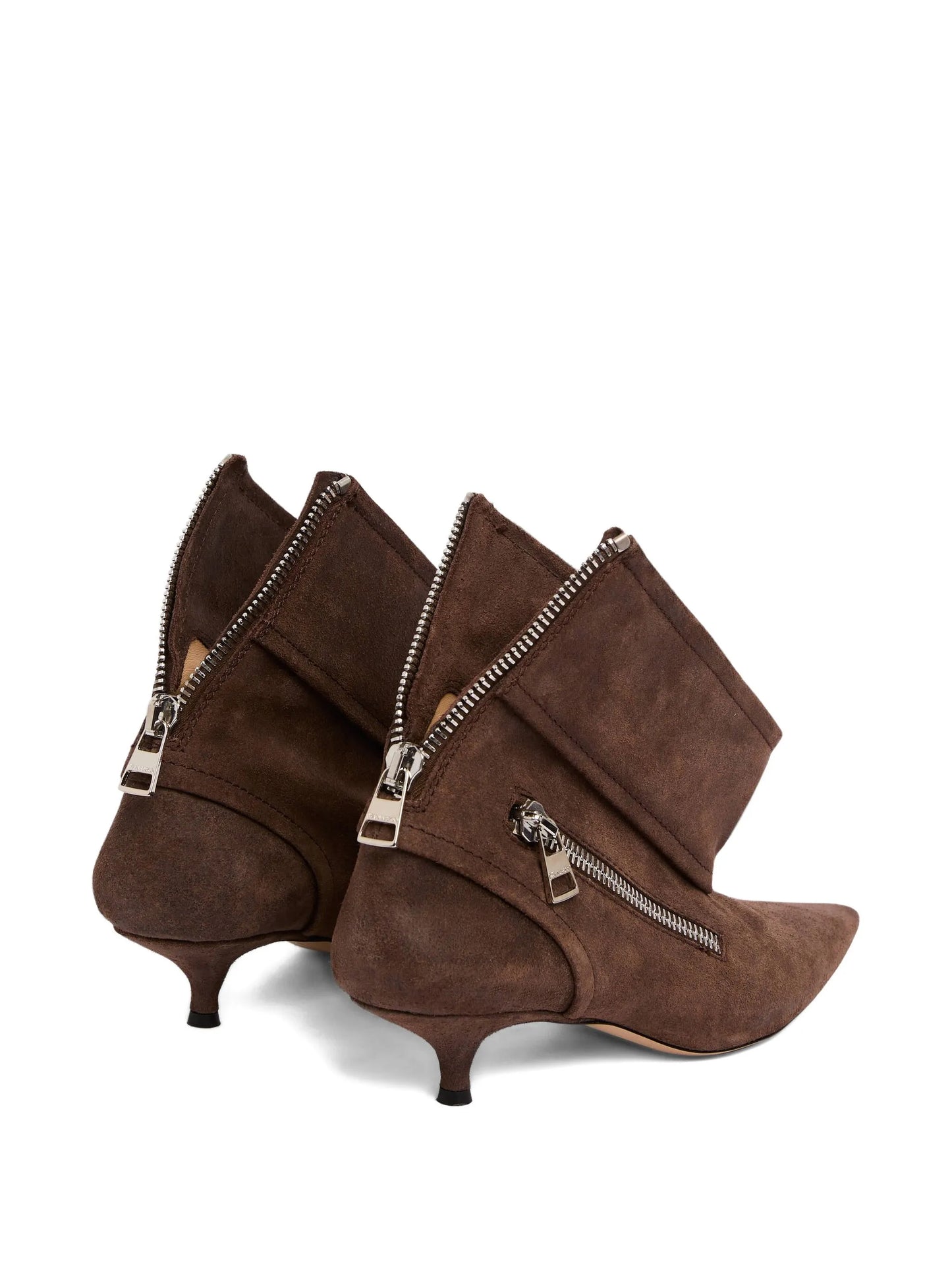 kitten-heel biker boots