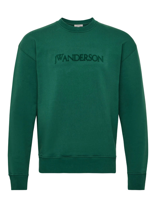 logo-embroidered sweatshirt