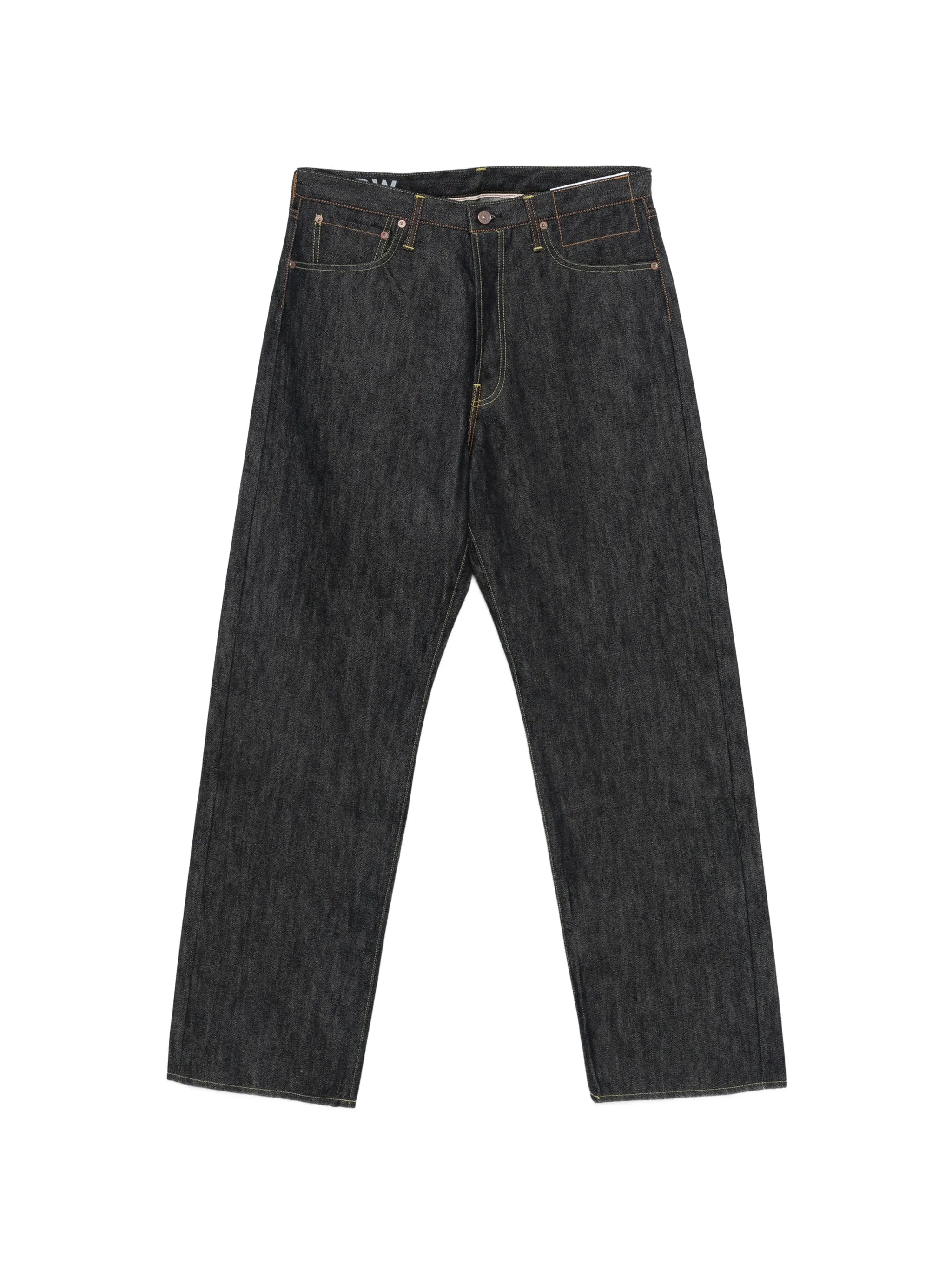 Social Sculpture 01 wide raw jeans