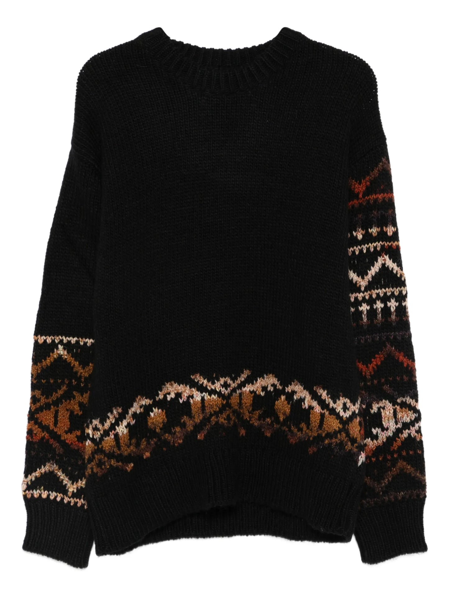 Emil patterned crew-neck sweater