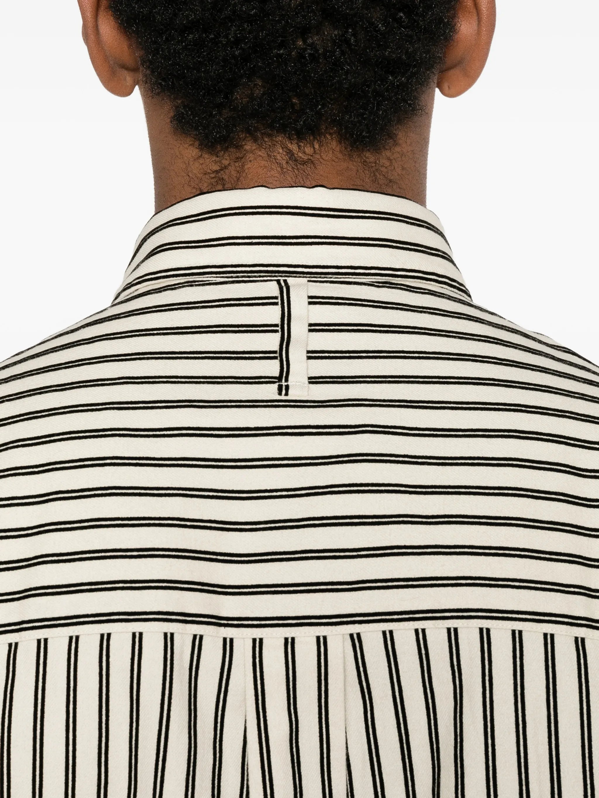 Skyler striped-pattern button-down shirt