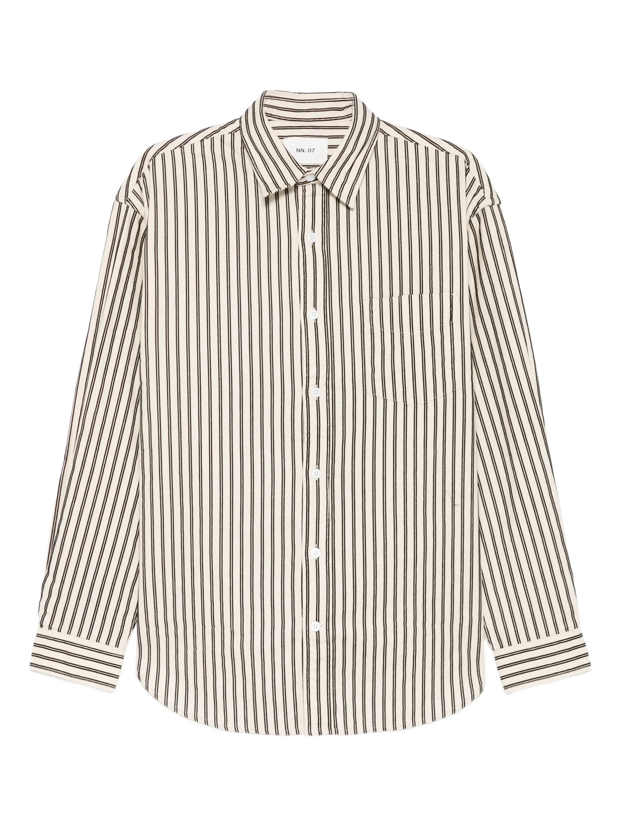 Skyler striped-pattern button-down shirt