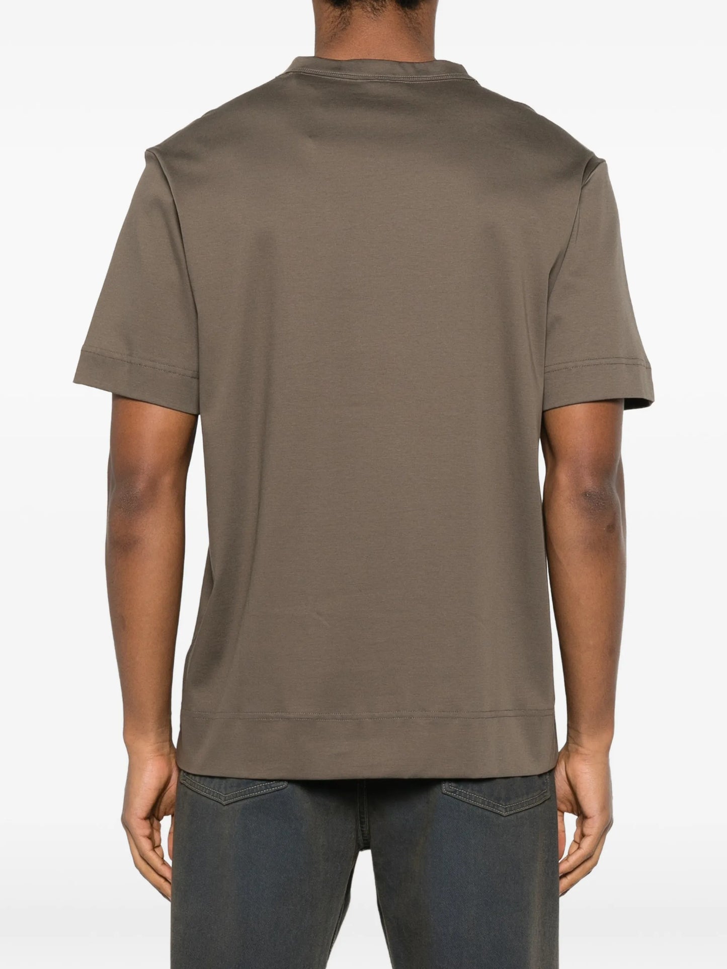 floral-motif T-shirt