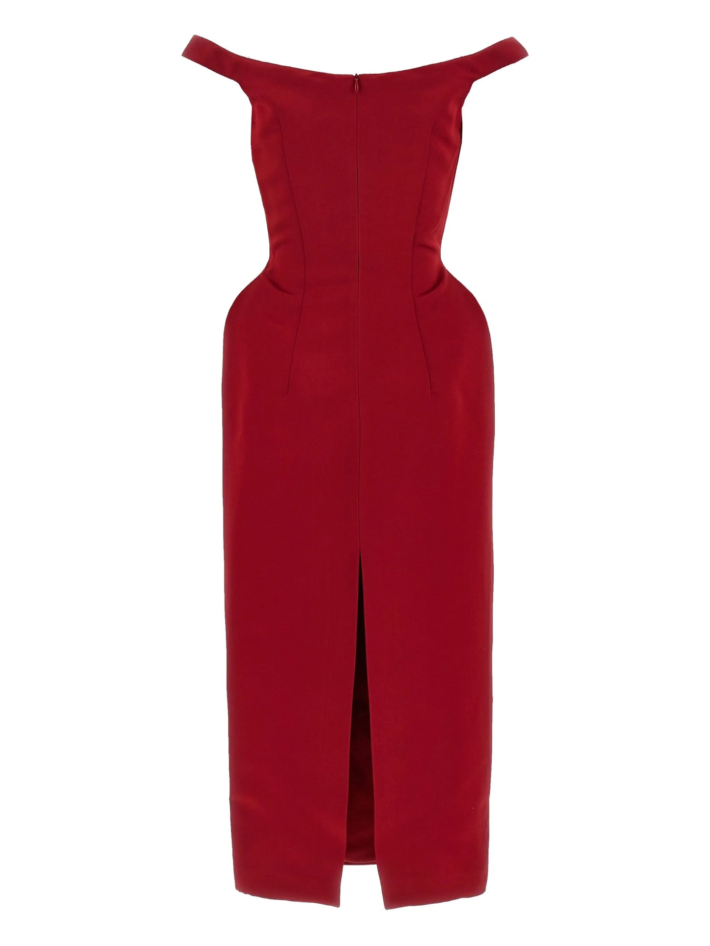 side-seam detail midi dress