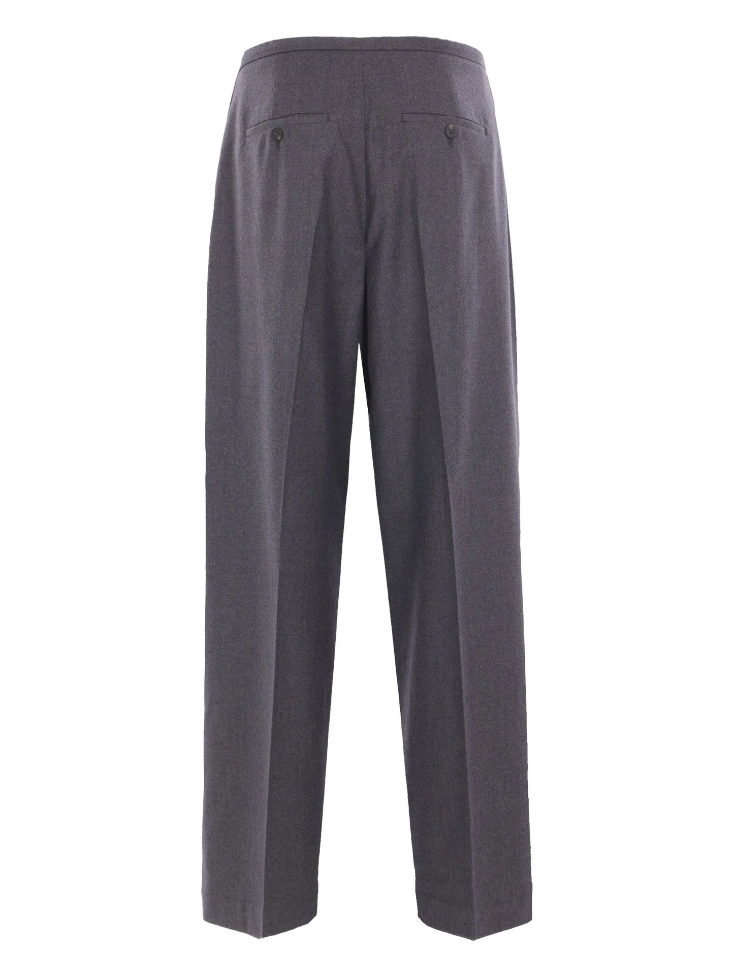 drawstring-waist pleated trousers