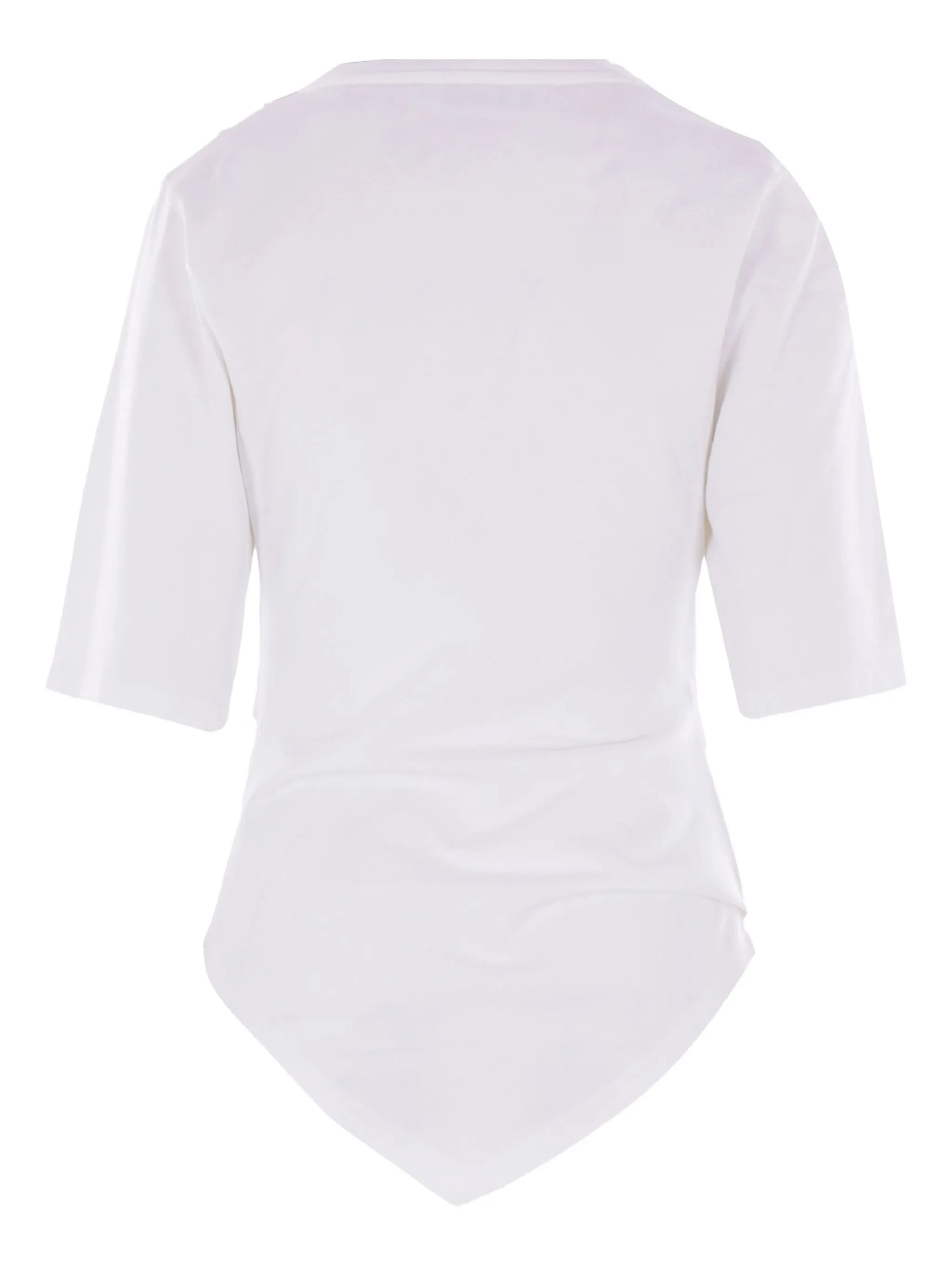 asymmetrical cotton T-shirt