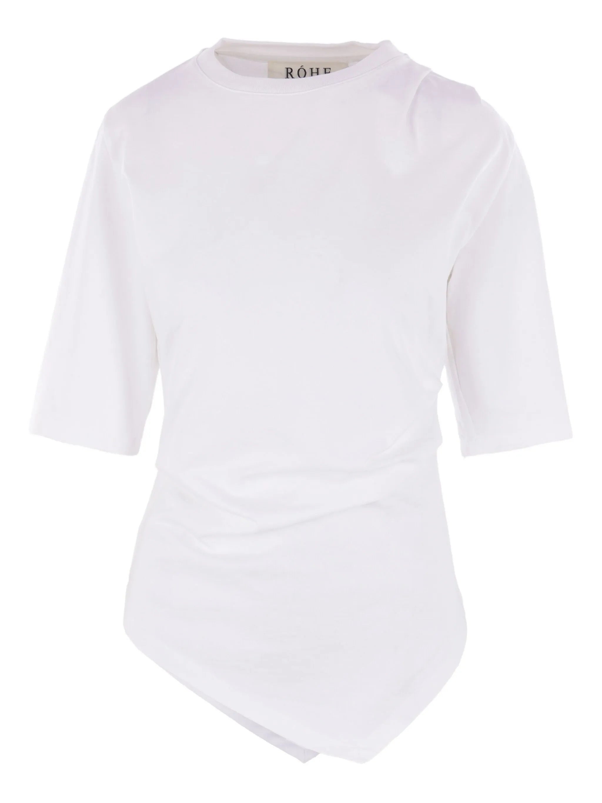 asymmetrical cotton T-shirt