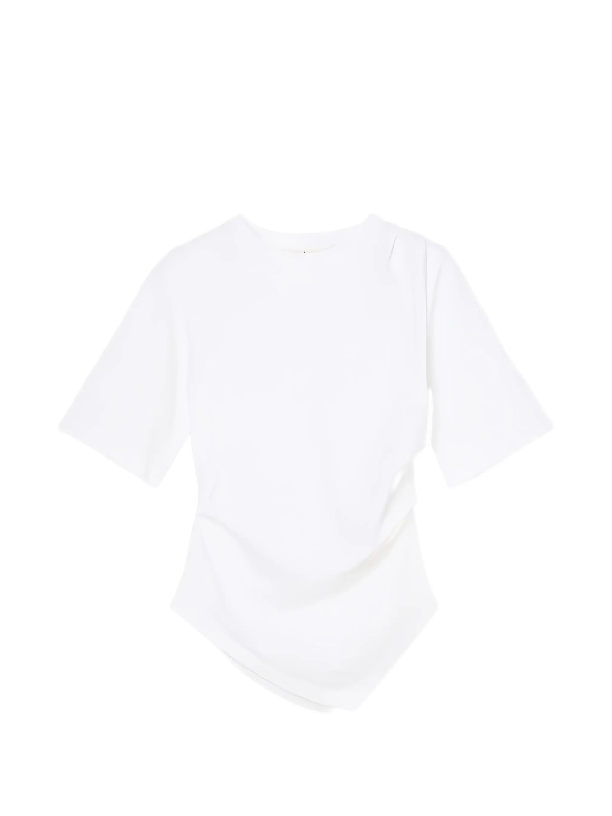 asymmetrical draped T-shirt