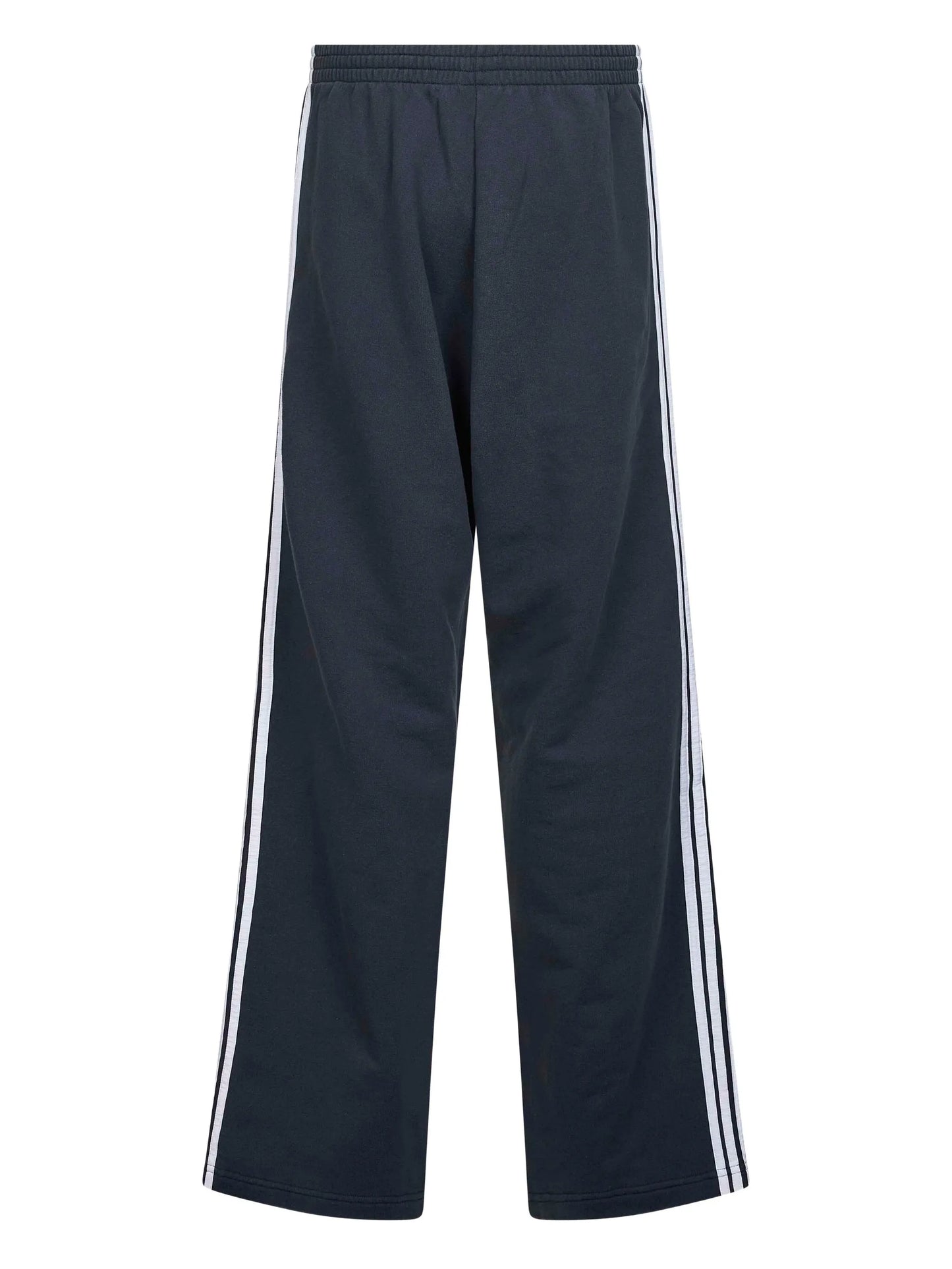 embroidered-striped track pants