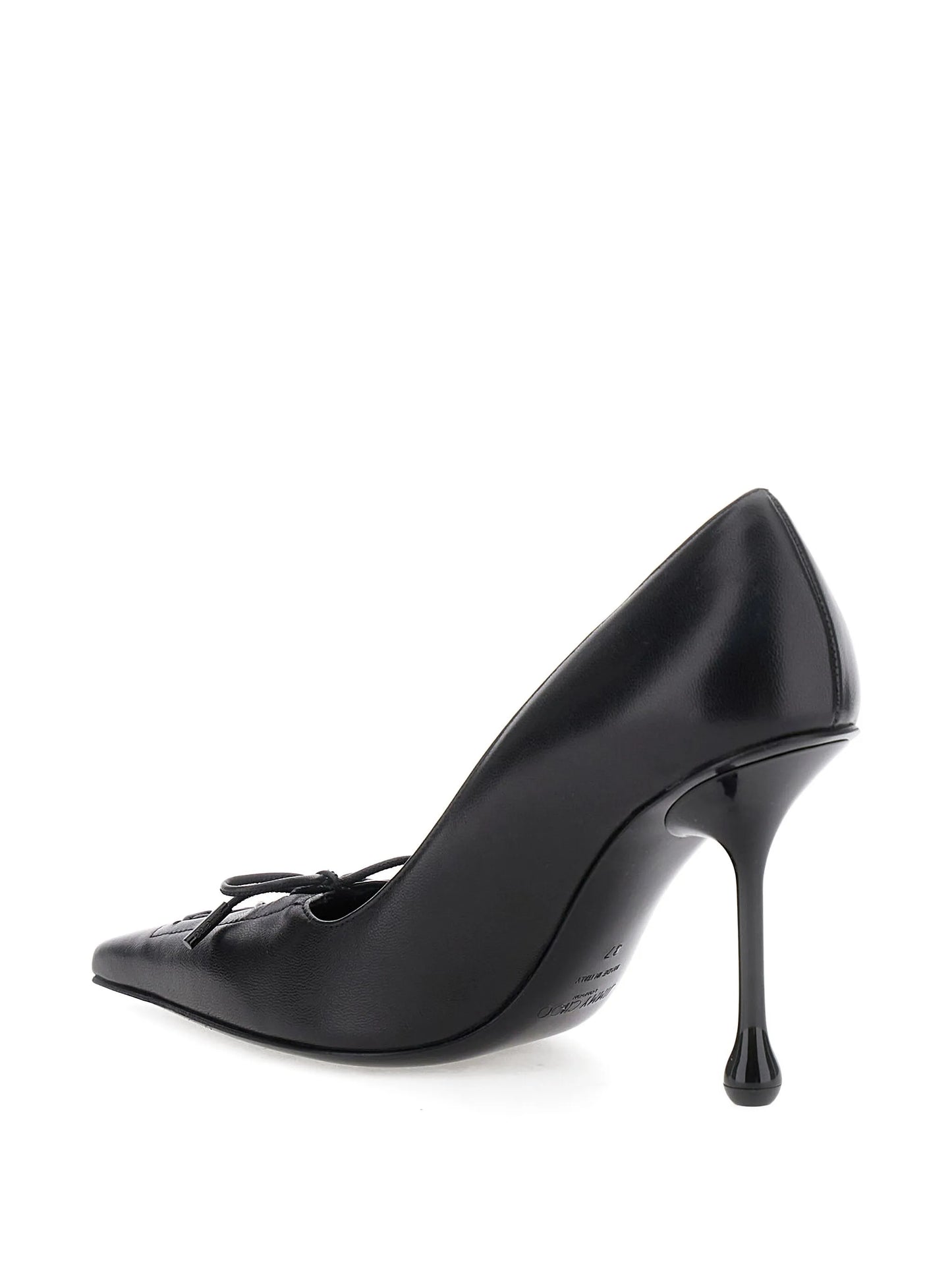 95mm Scarlet lace-up pumps