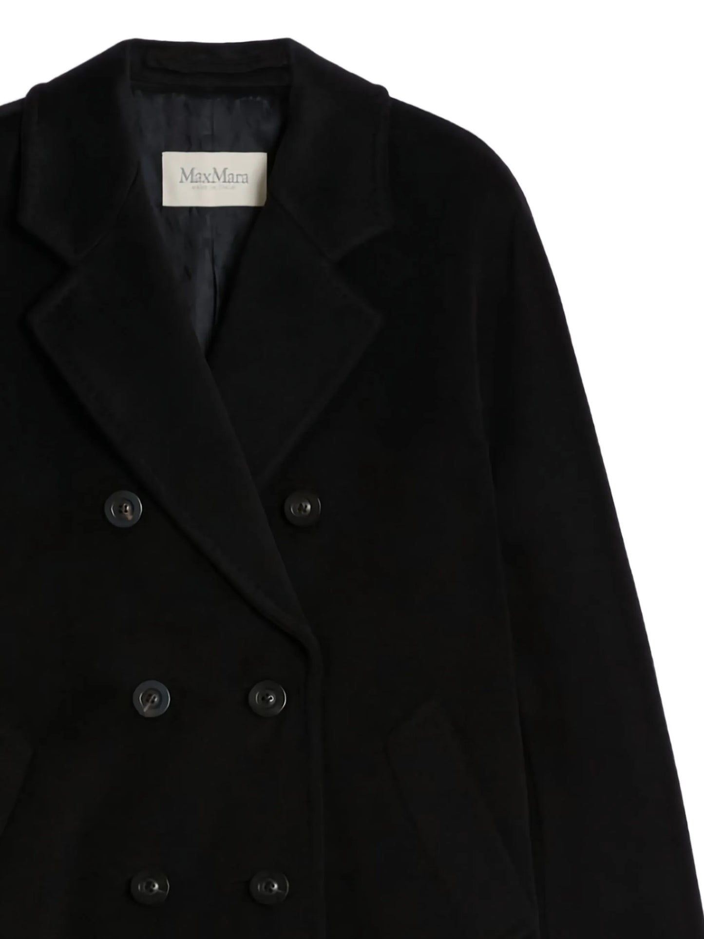 double-breasted wool coat