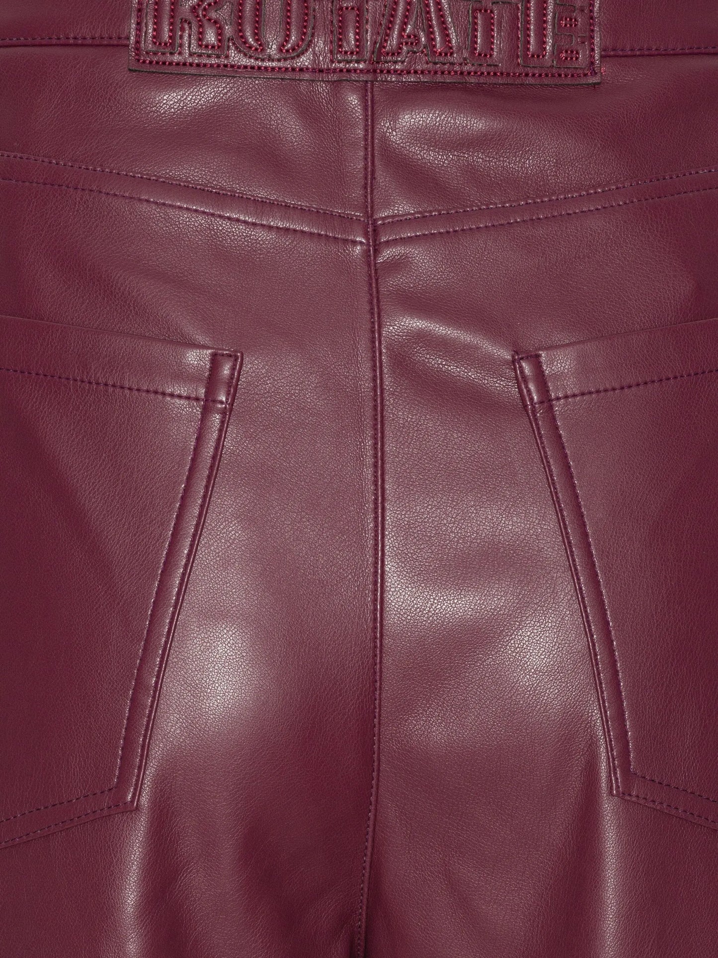 panelled button-fastening pants