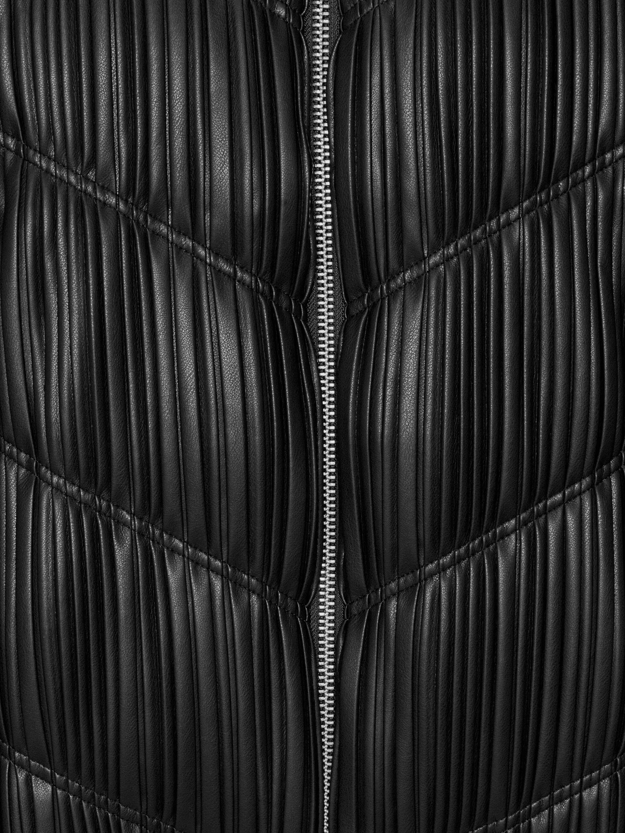 pleated bomber jacket