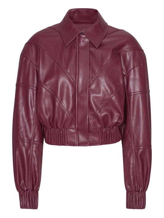 quilted panel bomber jacket