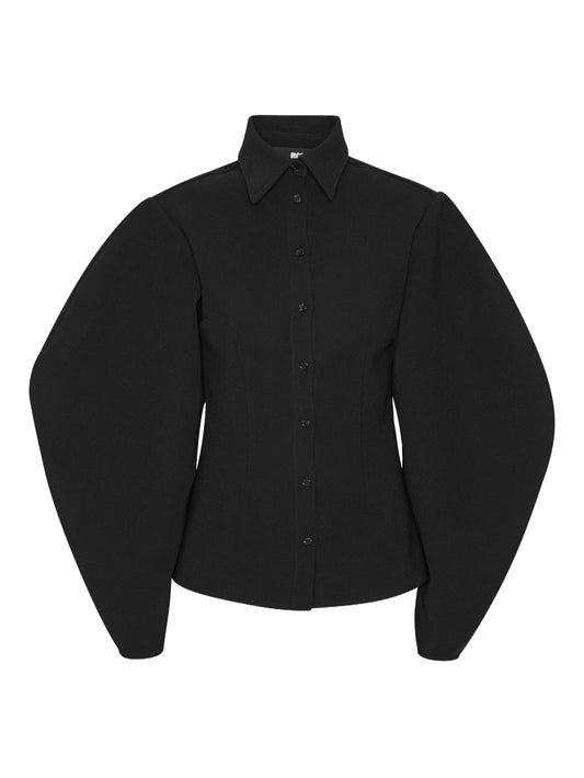 balloon-sleeve shirt