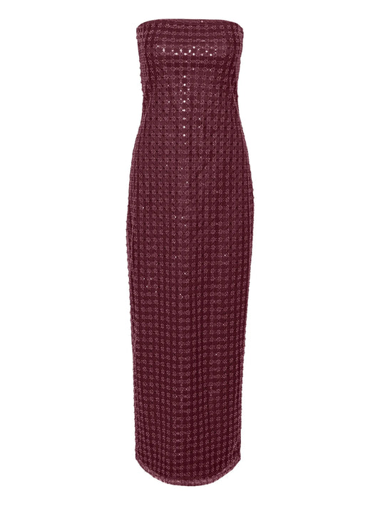 sequin-embellished maxi dress