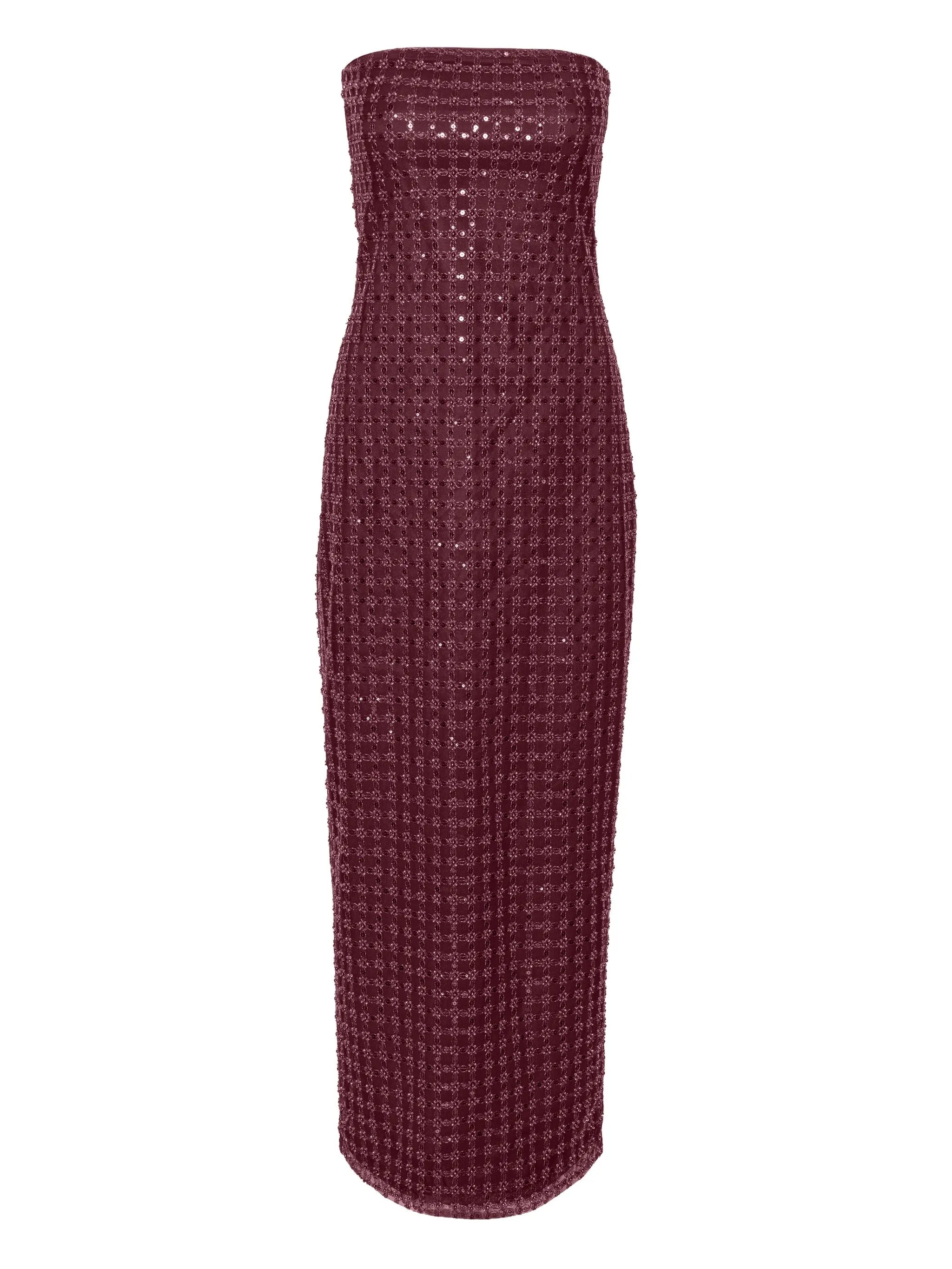 sequin-embellished maxi dress
