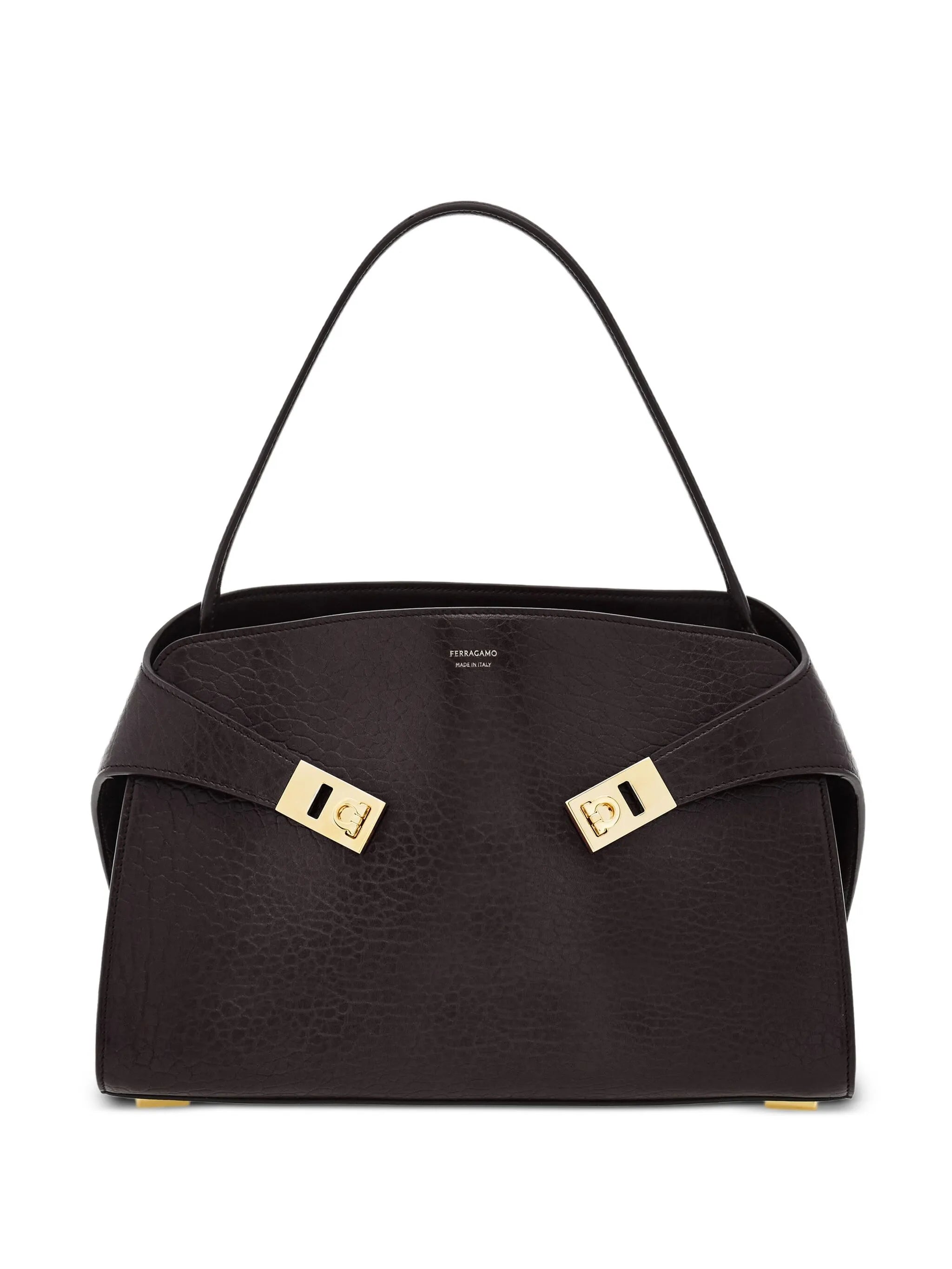 medium Hug Gancini-buckles shoulder bag