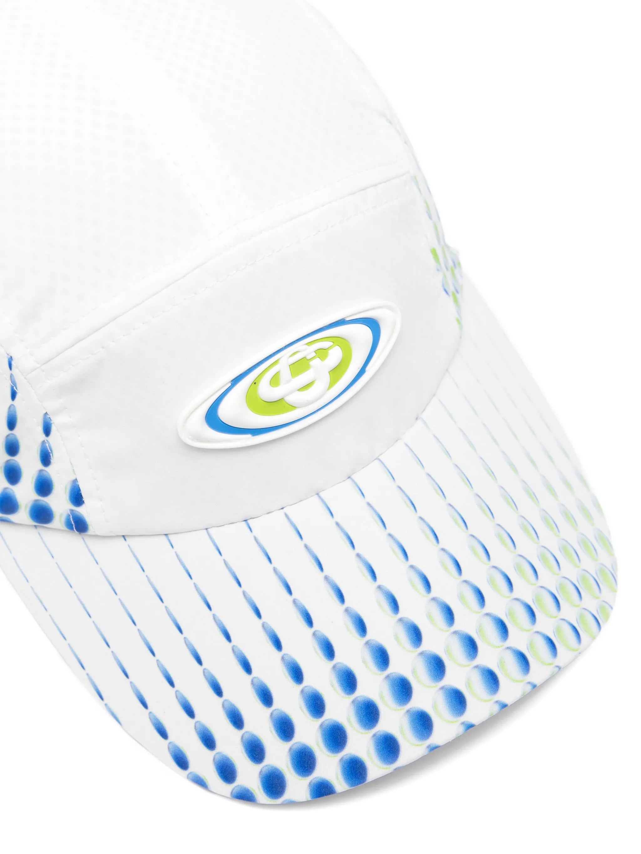 logo-appliqué patterned baseball cap