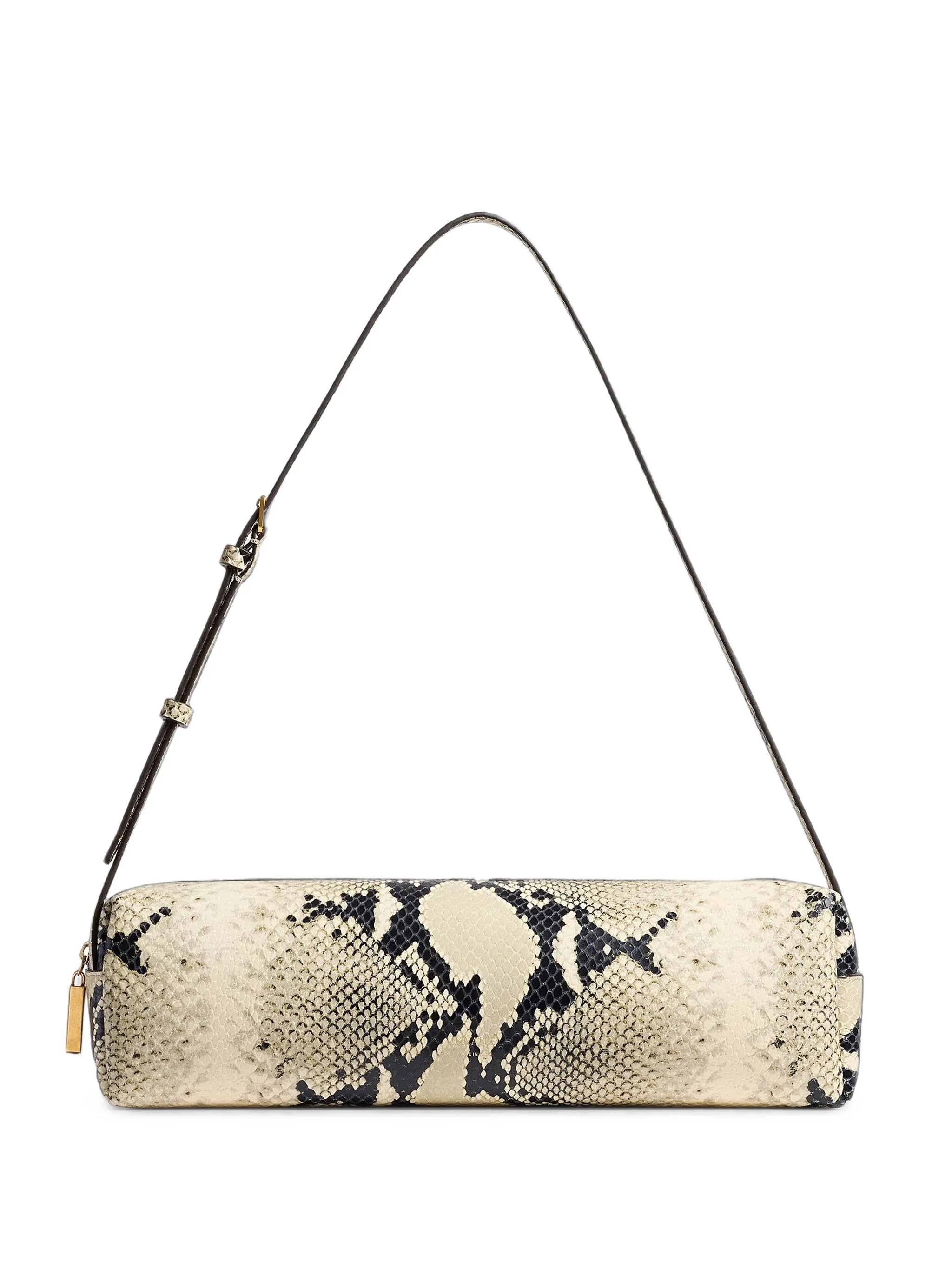 Kye python-embossed leather shoulder bag
