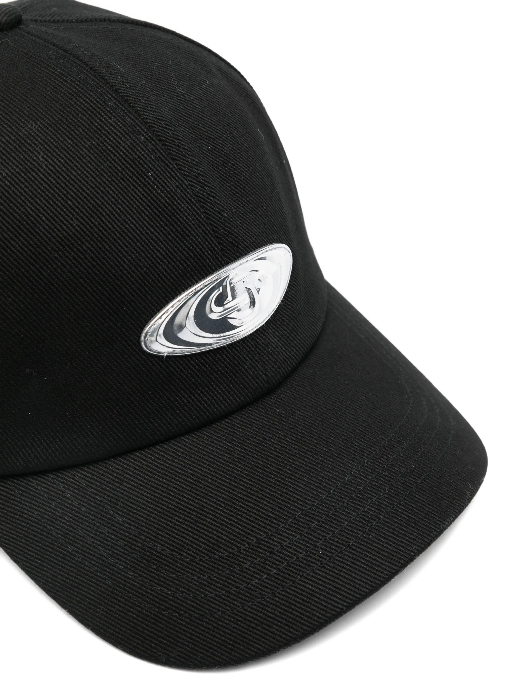 warped-logo baseball cap
