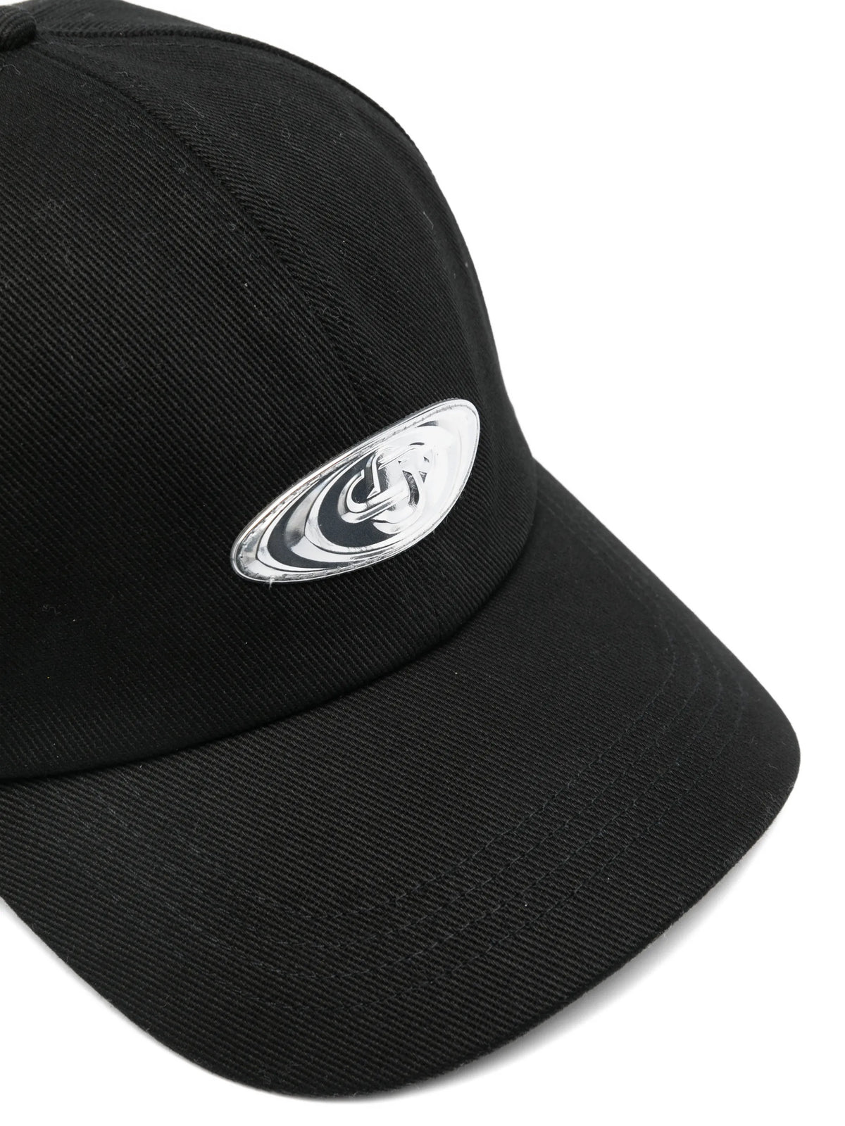 warped-logo baseball cap