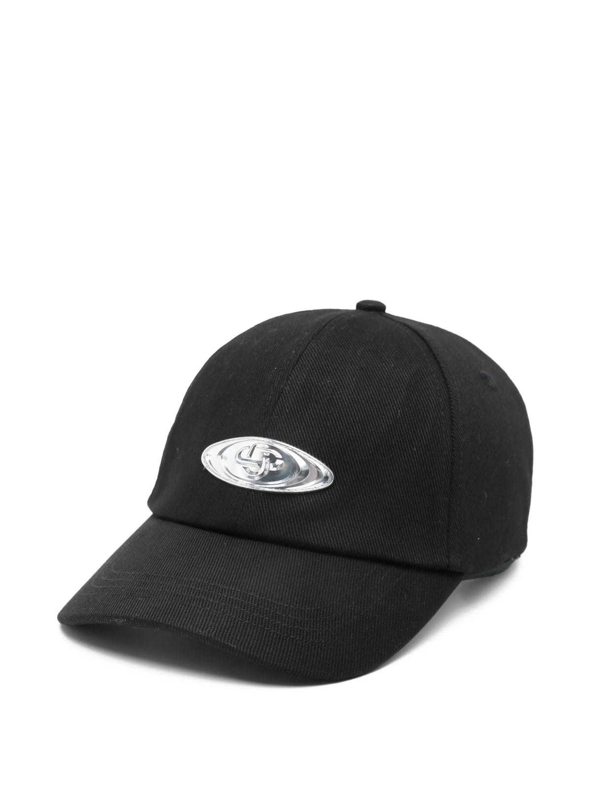 warped-logo baseball cap