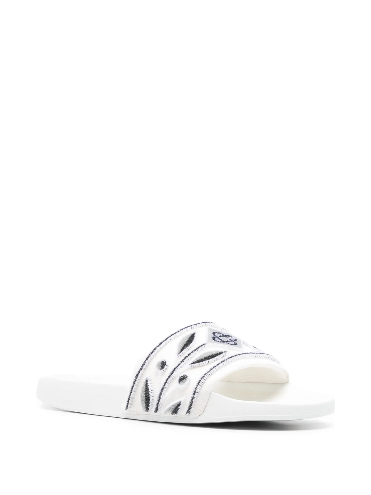embroidered slides