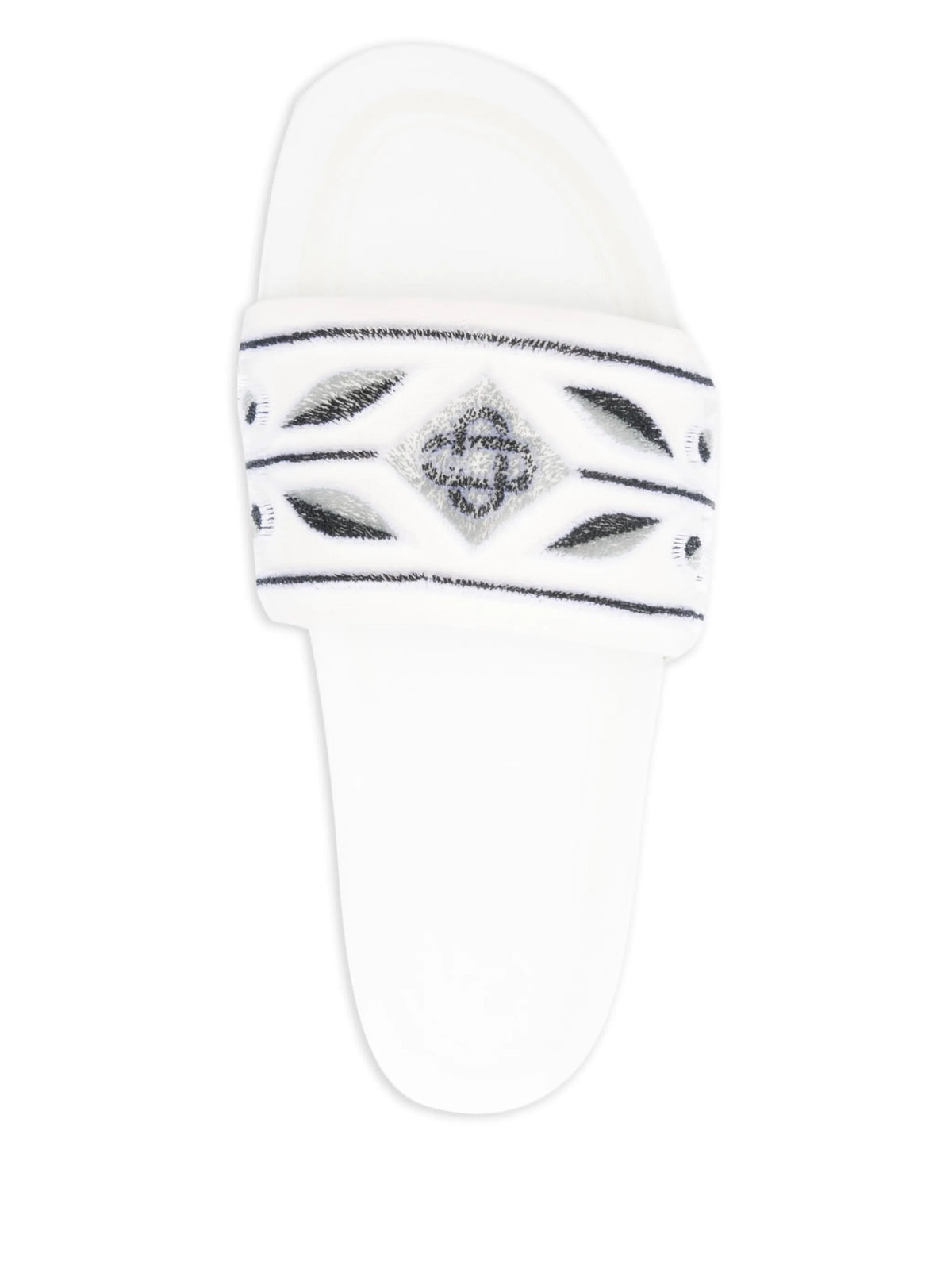 embroidered slides