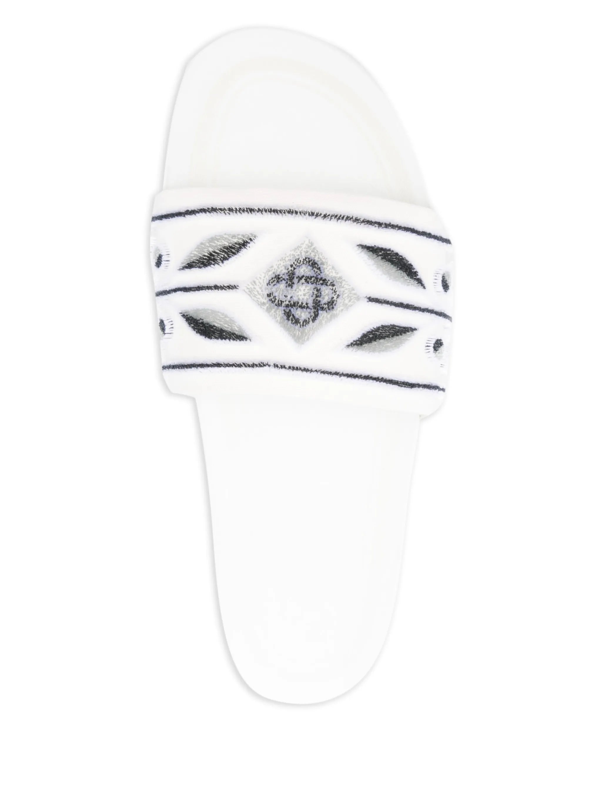 embroidered slides