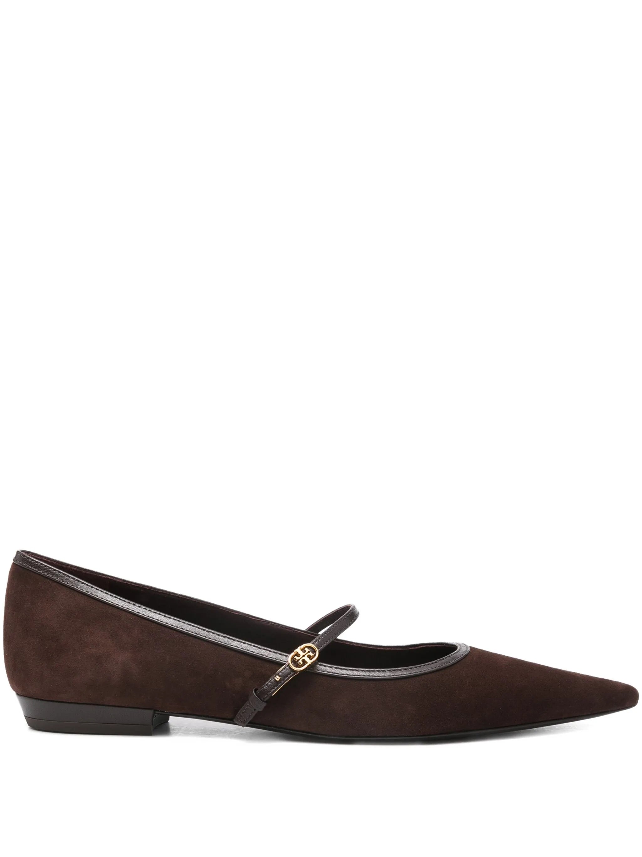 Double T buckle Mary Jane ballet flats