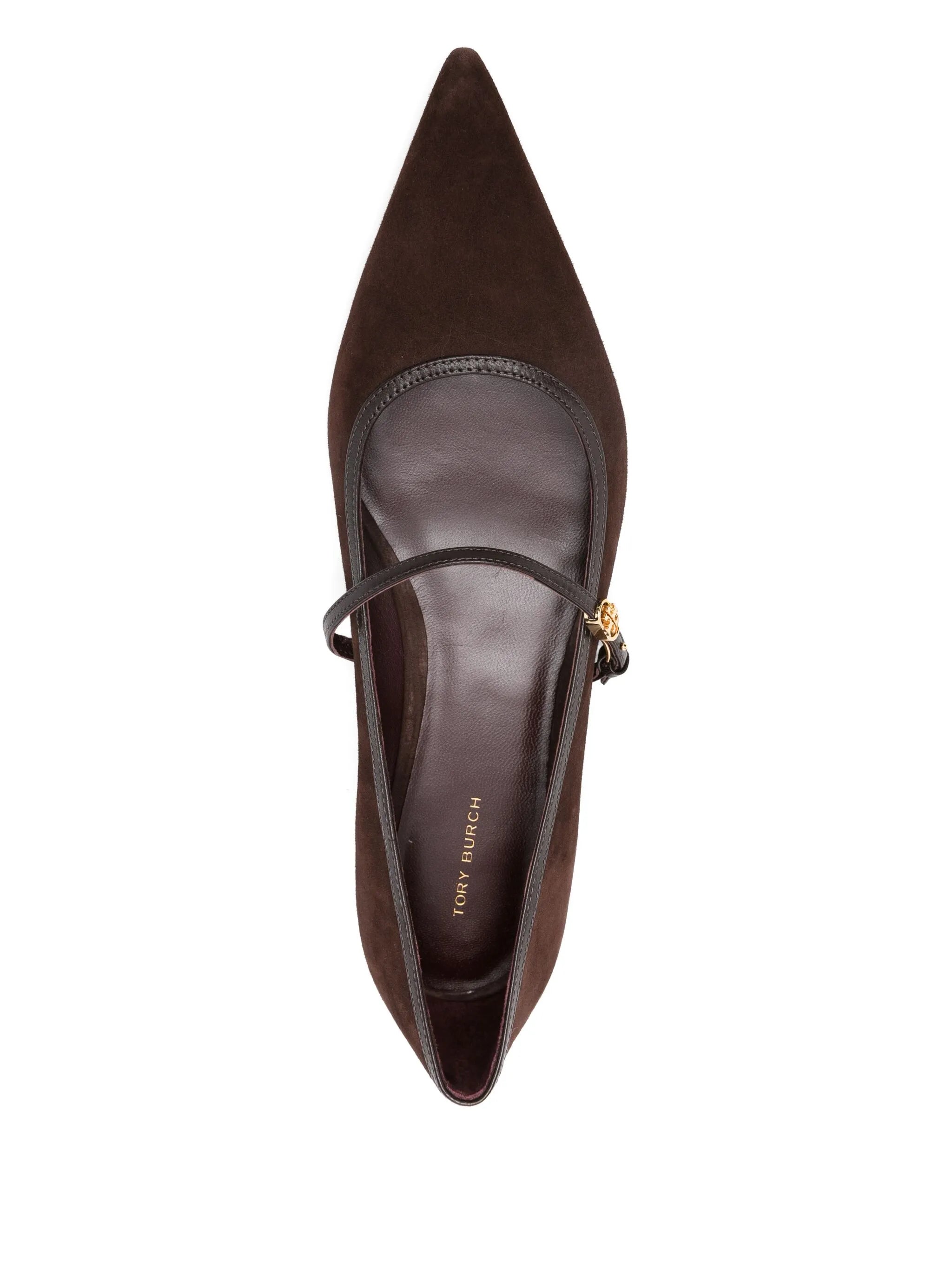 Double T buckle Mary Jane ballet flats