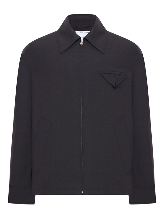 classic collar wool jacket