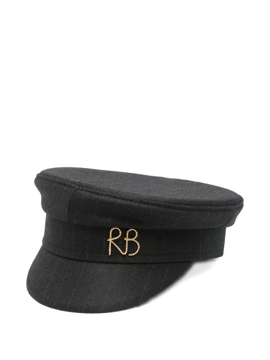 stripe-pattern beret