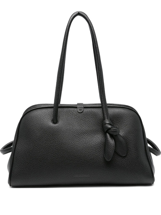 Tourism leather tote bag