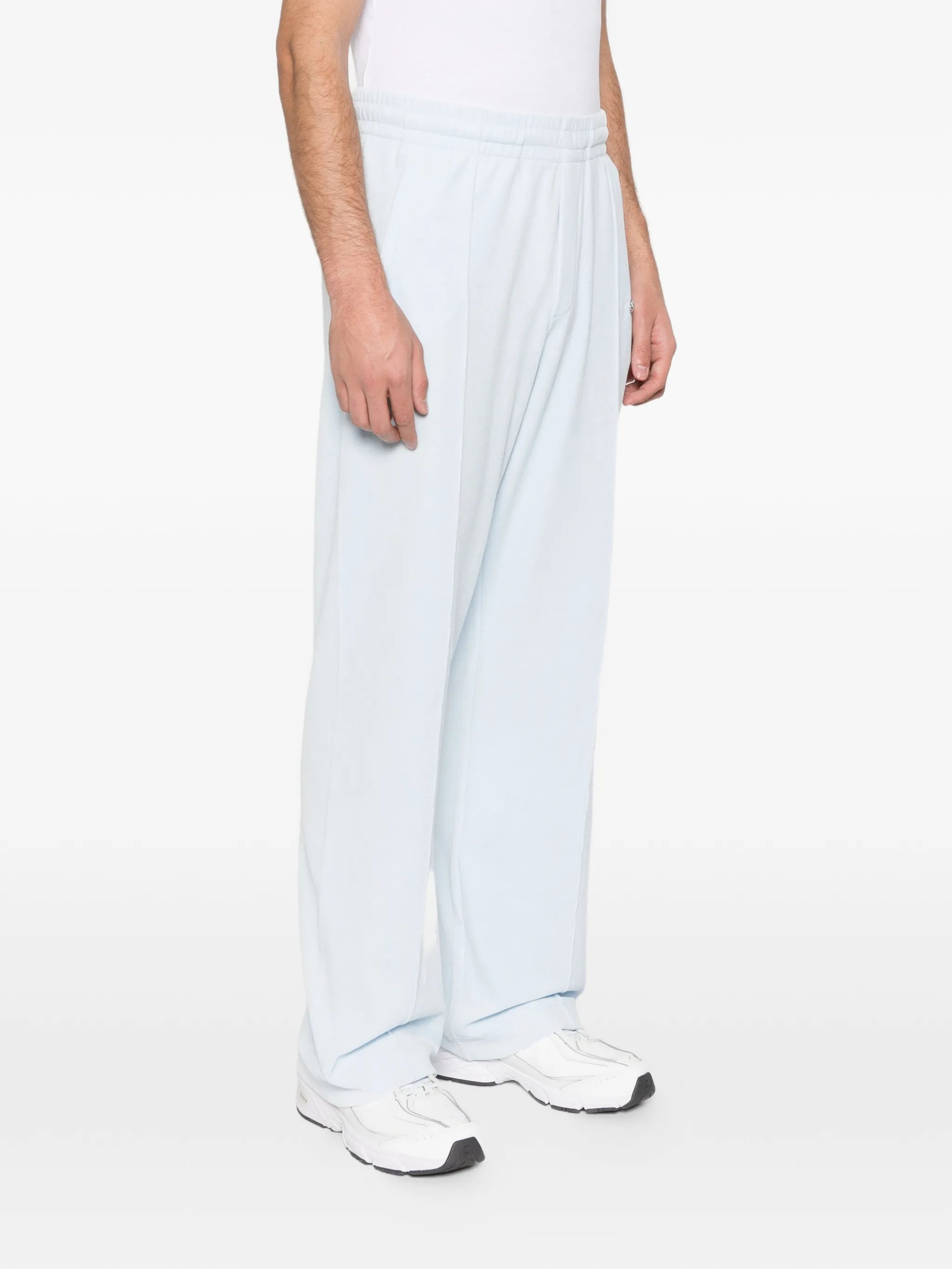 velour logo-plaque track pants