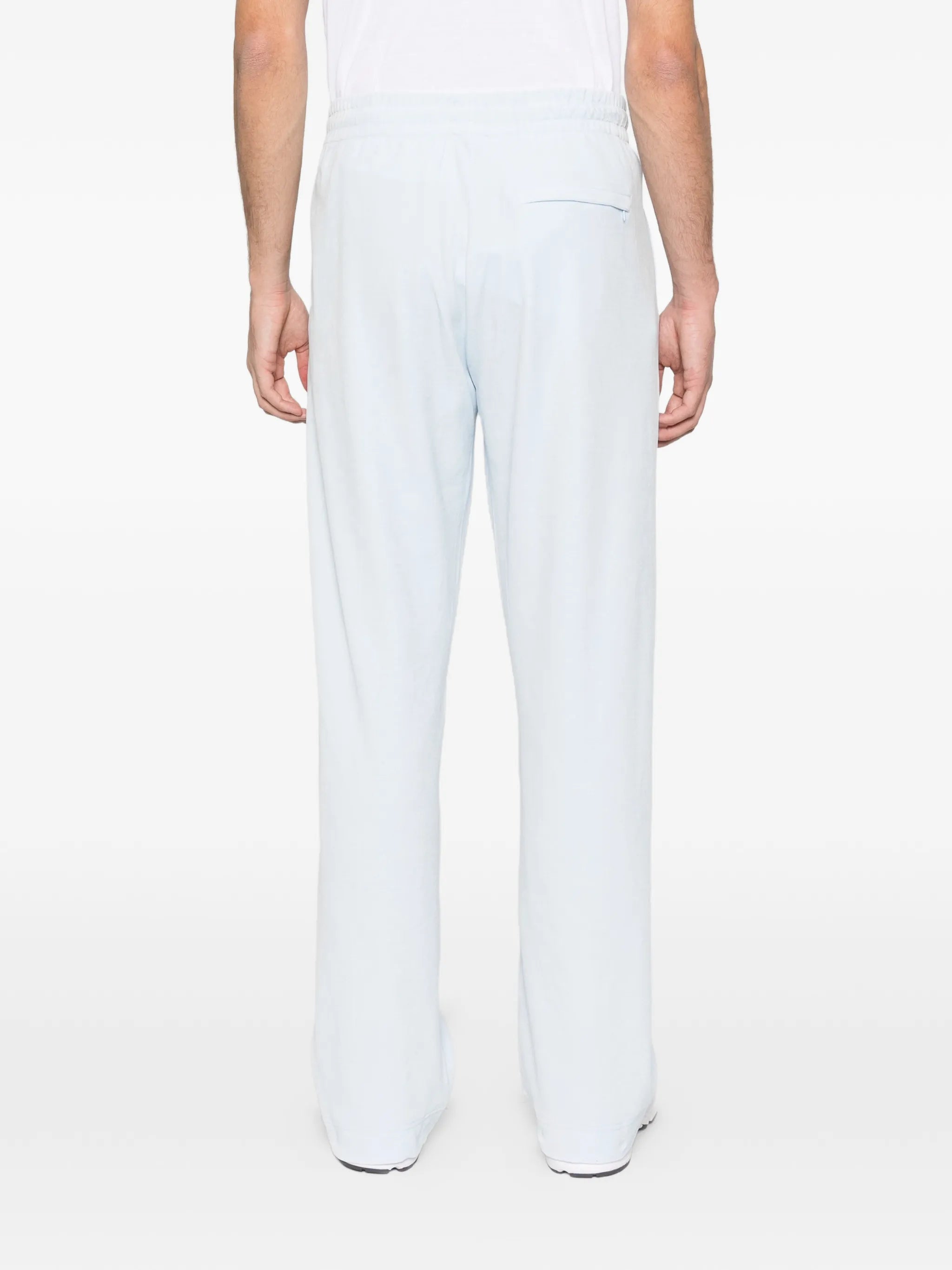 velour logo-plaque track pants