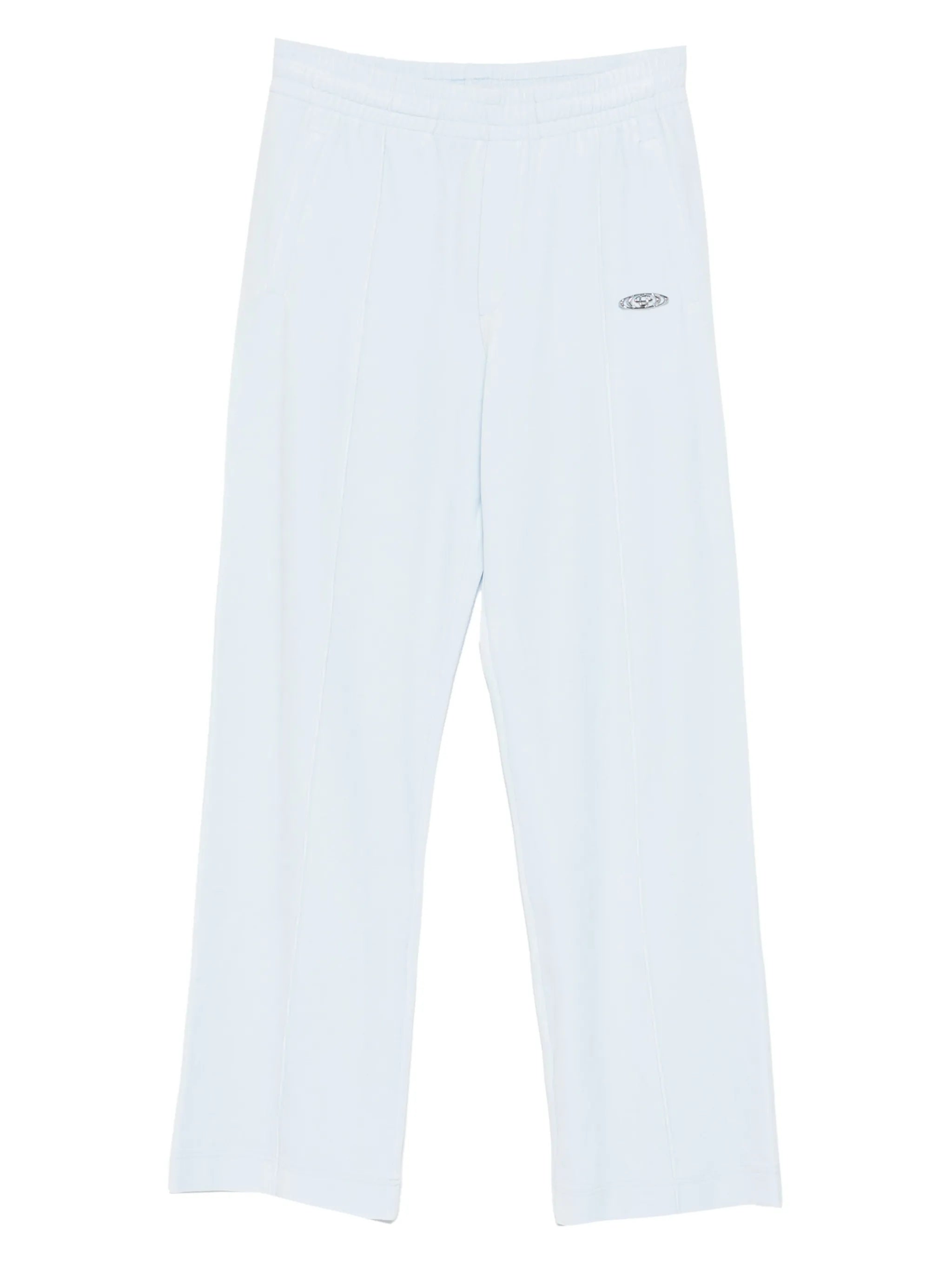velour logo-plaque track pants