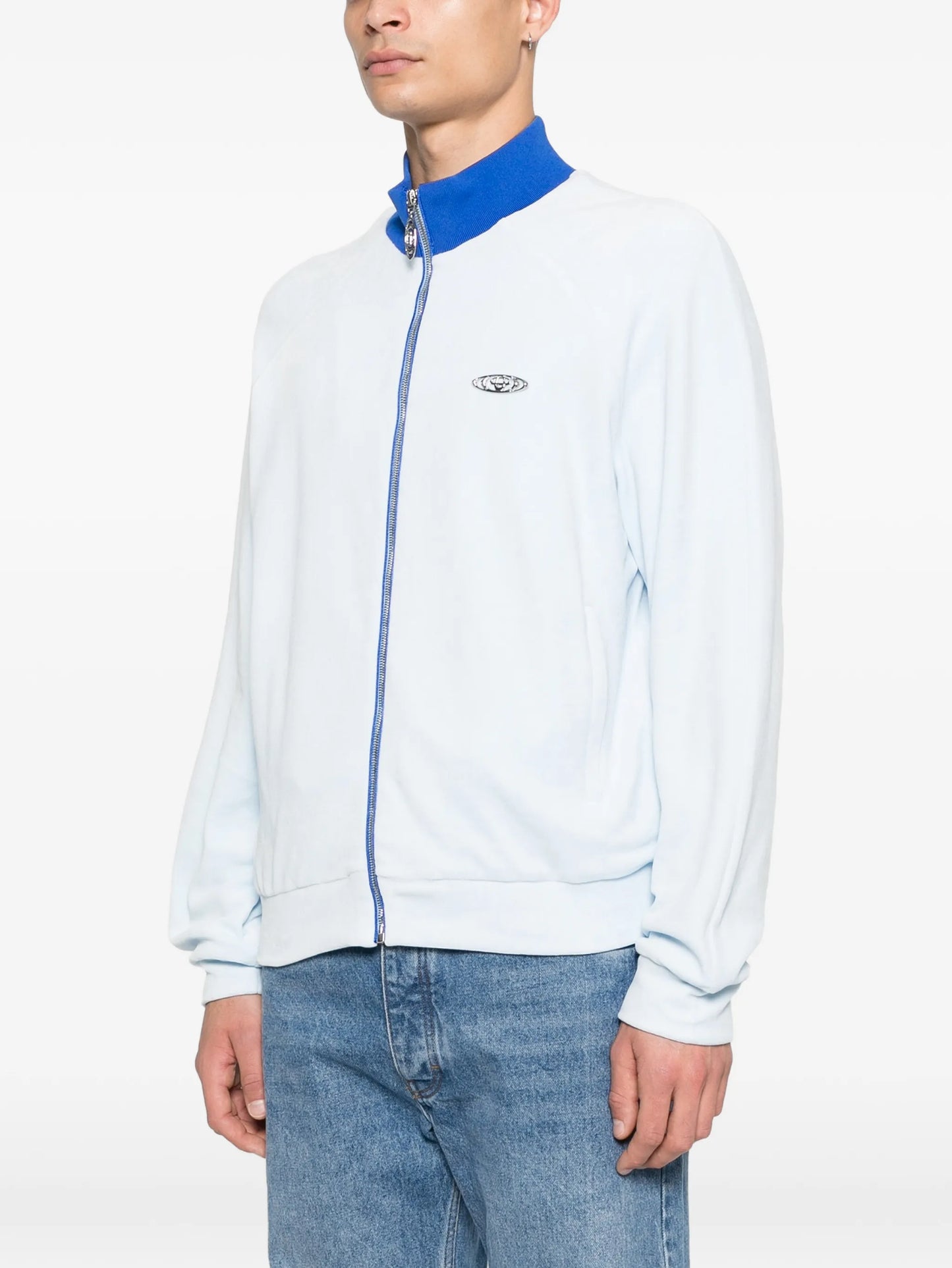 velour zip track jacket