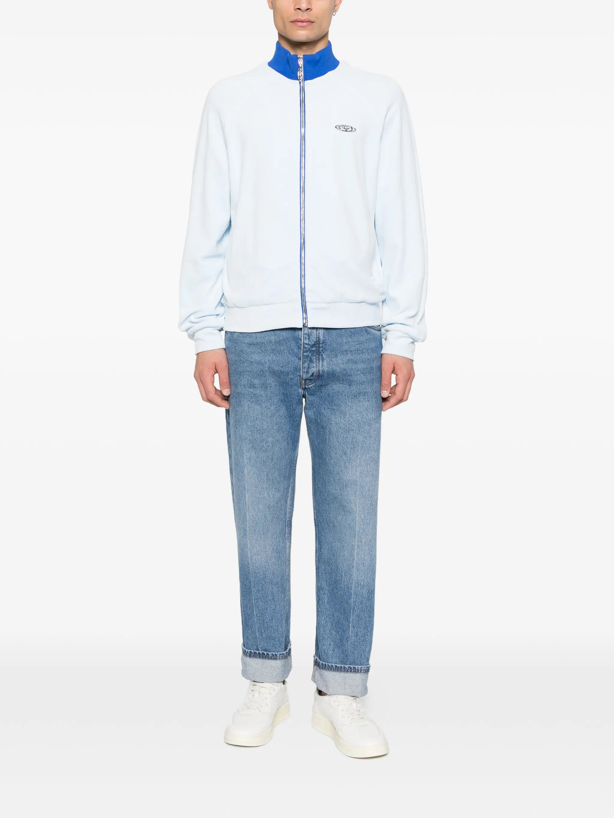 velour zip track jacket