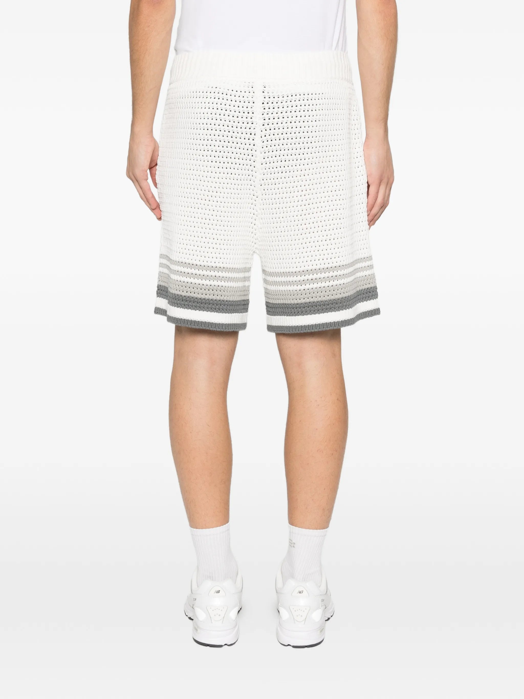 crochet striped shorts