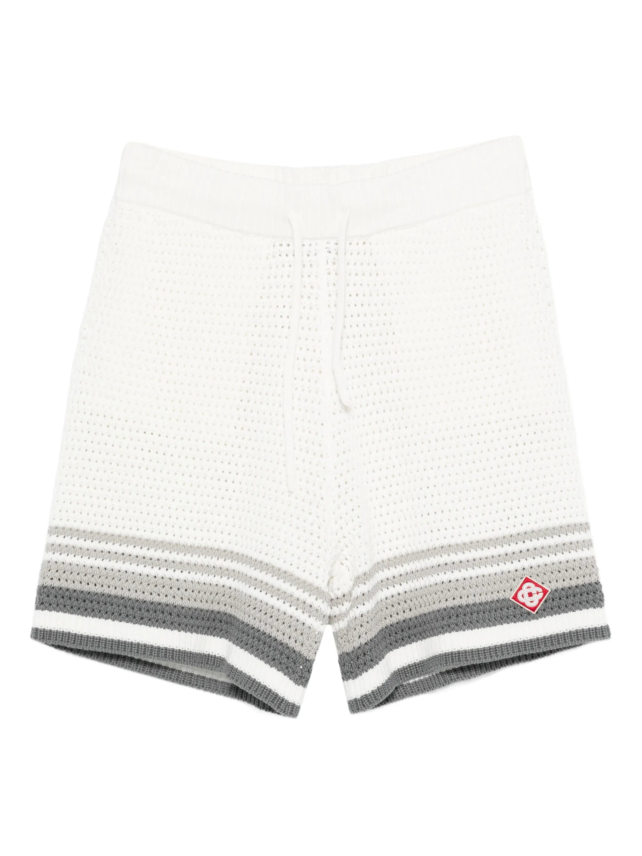 crochet striped shorts