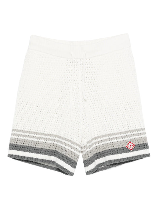 crochet striped shorts