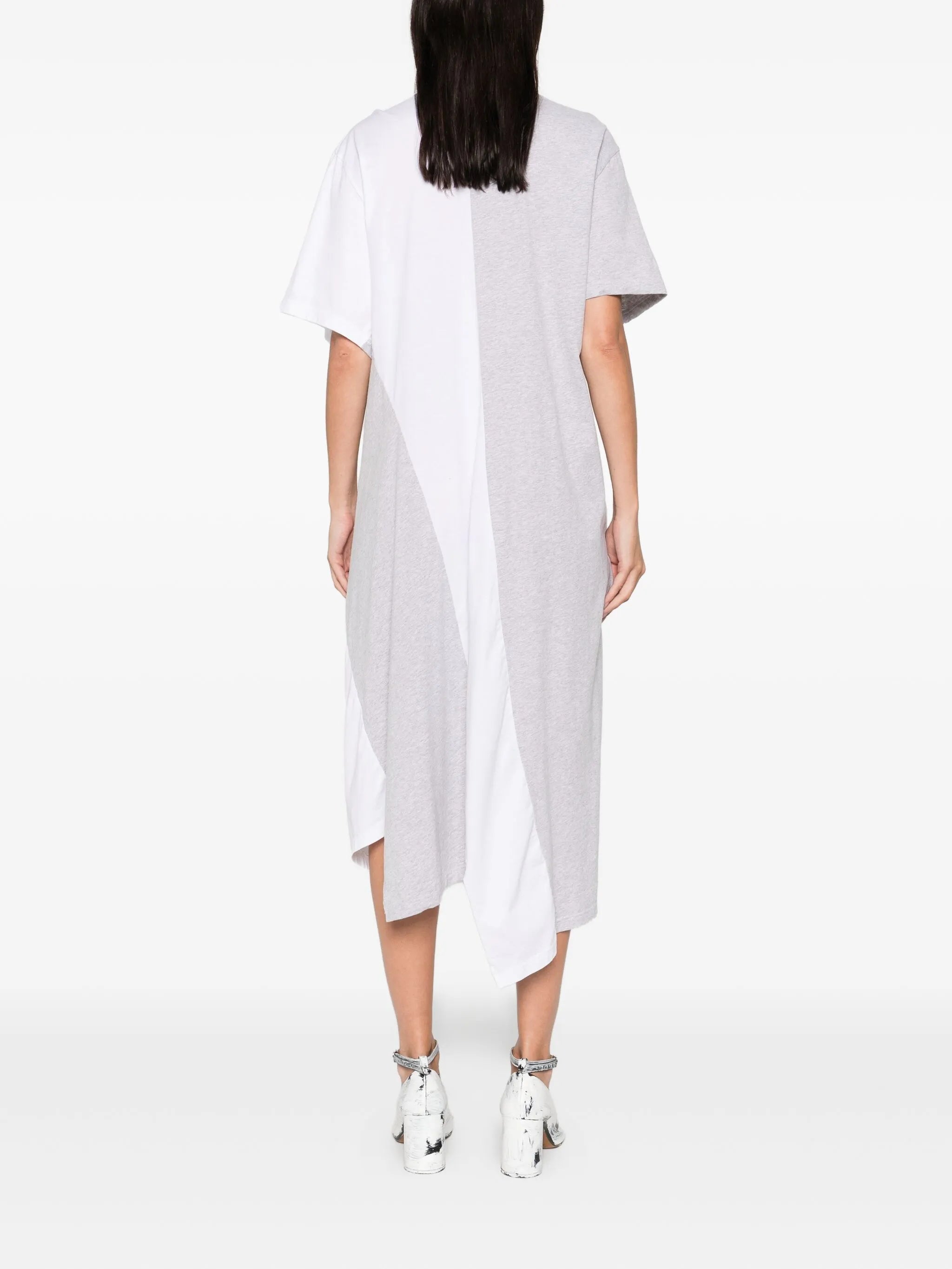 rose-detail T-shirt dress