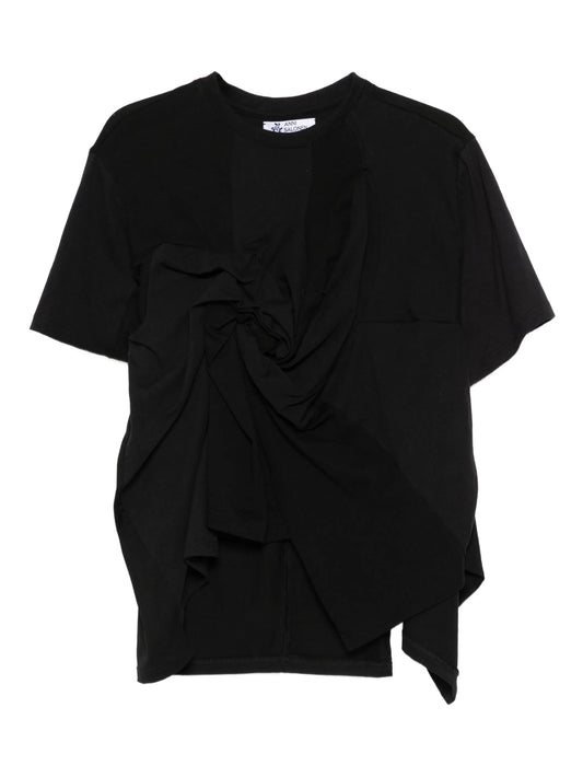 knot-detail crew-neck T-shirt